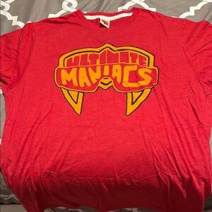 WWE Homage Ultimate Maniacs Men’s Red T-Shirt